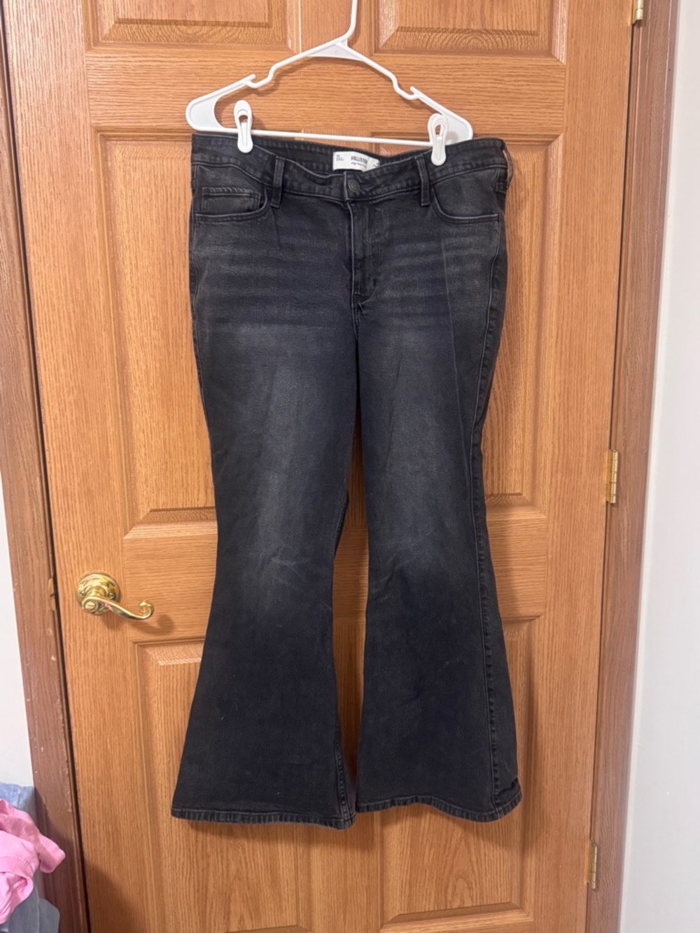 Hollister Black Flared Jeans - Wide Leg